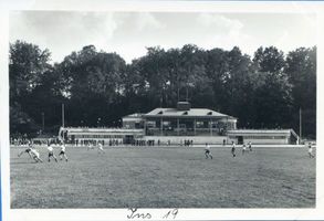 Insterburg, Stadt, Stadtkreis Insterburg Insterburg, Sportplatz mit Sportparkrestaurant XII Инстербург, спортивная площадка с рестораном спортпарка, XII