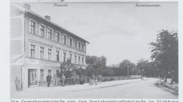 Königsberg (Pr.), Stadtkreis Königsberg Karschauer Straße Königsberg,Ponarth Karschauer Straße von der Speichersdorfer Str in Richtung Süden Königsberg, Stadtteil Ponarth