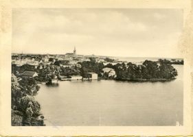 Lyck, Stadt, Kreis Lyck Lyck, Blick über den Lyck-See auf die Stadt VII Лык, вид через озеро Лык на город, VII