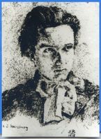  Ganz Ostpreußen, Königsberg, Herbert Brust, Komponist, Jugendbildnis Ostpreußische Musiker