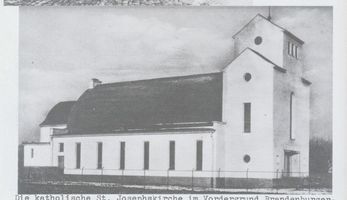 Königsberg (Pr.), Stadtkreis Königsberg Brandenburger Straße Königsberg,Brandenburger Straße, Katholische St. Josephskirche Königsberg, Stadtteil Ponarth