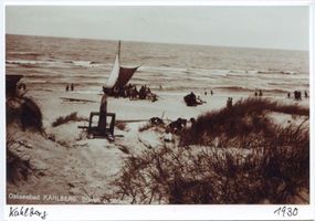 Kahlberg-Liep, Ort, Kreis Elbing Kahlberg-Liep, Dünen und Strand 