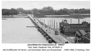 Tilsit, Stadt, Stadtkreis Tilsit   Tilsit, Alte Schiffbrücke