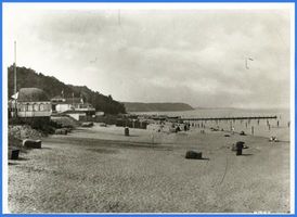 Rauschen Kr. Samland, Kreis Samland Rauschen Kr. Samland, Strand mit Strandhalle IX Раушен, р-н Самбия, пляж с пляжным павильоном, IX