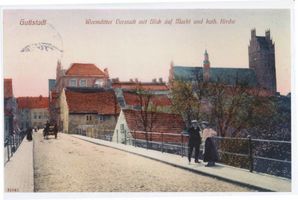 Guttstadt, Kreis Heilsberg Guttstadt, Wormditter Vorstadt mit Blick auf Markt und kath. Kirche 