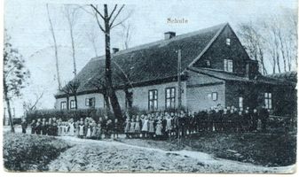 Groß Skirlack, Kreis Angerapp Groß Skirlack, Schule Гросс-Ширлак, школа