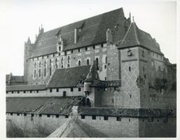 Marienburg, Westpr., Kreis Marienburg Marienburg i. Westpr., Die zerstörte Burg, Teilansicht Мариенбург в Западной Пруссии, разрушенный замок, часть вида
