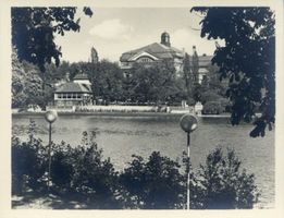 Königsberg (Pr.), Stadtkreis Königsberg Königsberg, Schlossteich mit Stadthalle XVI Königsberg, Stadthalle