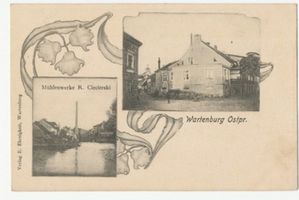 Wartenburg Kr. Allenstein, Stadt, Kreis Allenstein Wartenburg, Mühlenwerke R. Ciecierski 