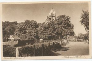 Schwarzort, Kreis Memel Schwarzort, Kirche und Pfarrhaus I 