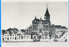 Königsberg (Pr.), Stadtkreis Königsberg Königsberg (Pr.), Dom, Lithographie IV Königsberg, Dom