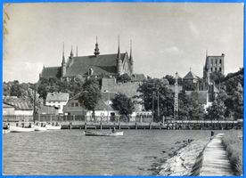 Frauenburg, Kreis Braunsberg Frauenburg, Blick auf die Stadt und den Hafen VIII Frauenburg, Dom