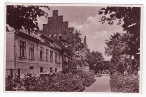 Braunsberg Kr. Braunsberg, Kreis Braunsberg Braunsberg, Ostpr., Bischöfl. Konvikt, Gartenfront 