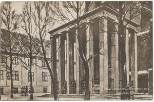 Königsberg (Pr.), Stadtkreis Königsberg Königsberg (Pr.), Kant-Grabstätte, Entwurf von Prof. Friedrich Lahrs 