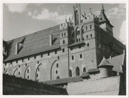 Marienburg, Westpr., Kreis Marienburg Marienburg i. Westpr., Die Marienburg, Hochschloß, Teilansicht Мариенбург, Зап. Пруссия, замок Мариенбург, Верхний замок, частичный вид