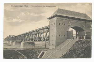 Marienwerder, Stadt, Kreis Marienwerder Marienwerder, Weichselbrücke bei Münsterwalde Мариенвердер, мост через Вислу у Мюнстервальде