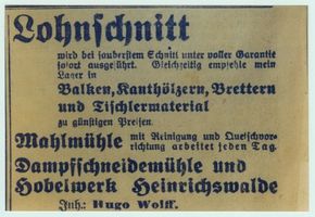 Heinrichswalde Kr. Elchniederung, Kreis Elchniederung Grünbaumer Allee