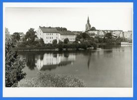Lyck, Stadt, Kreis Lyck Lyck, Blick vom Lyck-See auf die Stadt V 