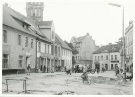 Rastenburg, Stadt, Kreis Rastenburg Königsberger Straße Rastenburg, Königsberger Straße, Bauarbeiten Rastenburg, Königsberger Straße