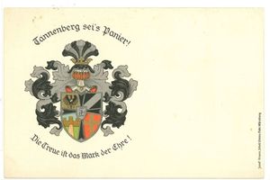 Königsberg (Pr.), Stadtkreis Königsberg Königsberg (Pr.), Karte des katholischen Studentenvereins Tannenberg Königsberg, katholischer Studentenverein Tannenberg
