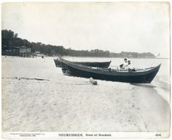 Neukuhren, Kreis Samland Neukuhren, Strand mit Strandhalle Samland, Orte im Kreis