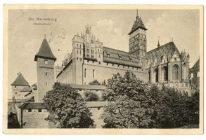 Marienburg, Westpr., Kreis Marienburg Marienburg, Hochschloß und Schloßkirche von  Südosten XIV Marienburg, Schloß