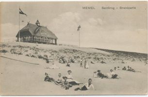 Sandkrug Stadtkr. Memel, Stadtkreis Memel Sandkrug Stadtkr. Memel, Strandpartie Зандкруг, город Мемель, пляжный вид