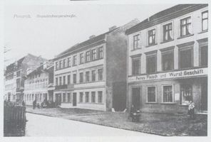 Königsberg (Pr.), Stadtkreis Königsberg Brandenburger Straße Königsberg, Ponarth, Brandenburger Straße, Fleisch- und Wurstgeschäft Кёнигсберг, Понарт, Бранденбургерштрассе, мясная и колбасная лавка