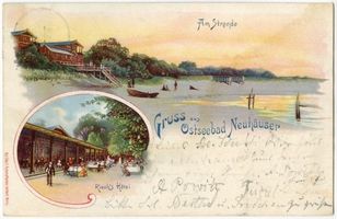 Neuhäuser, Kreis Samland Neuhäuser, Am Strande; Riechs Hotel 