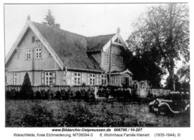 Warschfelde, Kreis Elchniederung 