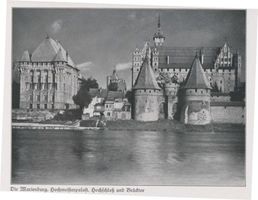 Marienburg, Westpr., Kreis Marienburg Marienburg, Hochmeisterpalast, Hochschloß und Brücktor Marienburg, Schloß