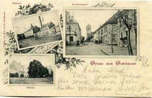 Gerdauen, Stadt und Bahnstation, Kreis Gerdauen 