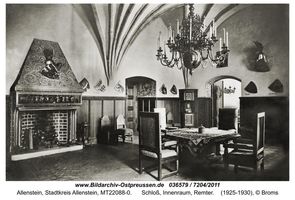 Allenstein, Stadtkreis Allenstein  Allenstein, Schloß, Innenräume