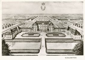 Schlobitten, Ort mit Schloß und Oberförsterei, Kreis Preußisch Holland Schlobitten, Das Fürstlich Dohnasche Schloss IV 