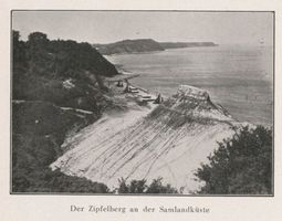 Groß Kuhren, Kreis Samland Groß Kuhren, Zipfelberg mit Bick zum Wachtbudenberg und Brüsterort II Samländische Steilküste