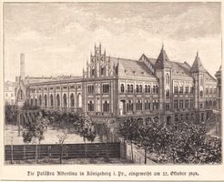 Königsberg (Pr.), Stadtkreis Königsberg Königsberg (Pr.), Palästra Albertina, Lithografie Кёнигсберг (Пр.), Палестра Альбертина, литография