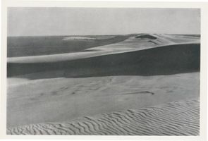  Kurische Nehrung, Dünen, Weite blaue Wasserflächen begrenzen die Nehrung zu beiden Seiten Kurische Nehrung, Dünen, Sandstrukturen