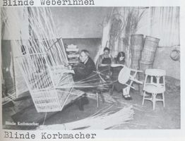 Königsberg (Pr.), Stadtkreis Königsberg Luisenallee 81-105 Königsberg, Mittelhufen, Luisenallee, Neue Blindenanstalt, blinde Korbmacher Königsberg, Blindenanstalt