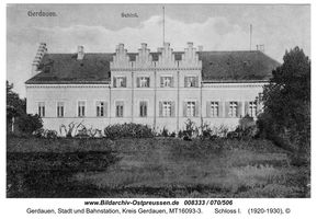 Gerdauen, Stadt und Bahnstation, Kreis Gerdauen 