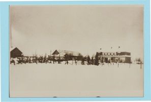 Friedenberg, Kreis Gerdauen Friedenberg, Gutshaus Bötticher im Winter 