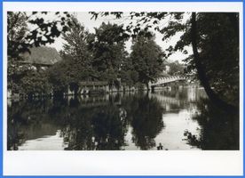 Gumbinnen, Stadt, Kreis Gumbinnen Gumbinnen, Flußpartie mit Carl Brandt Brücke III 