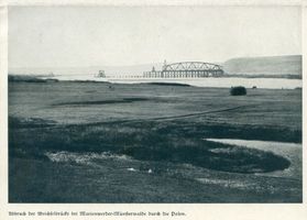 Marienwerder, Stadt, Kreis Marienwerder Marienwerder, Weichselbrücke bei Münsterwalde, Abbruch 