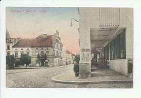 Heilsberg Kr. Heilsberg, Stadt, Kreis Heilsberg Heilsberg Kr. Heilsberg, Markt mit Lauben, II Хайльсберг, округ Хайльсберг, рынок с аркадами, II