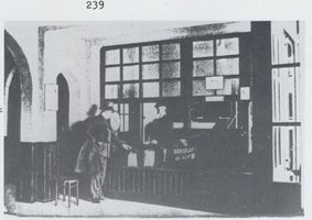 Königsberg (Pr.), Stadtkreis Königsberg Hünefeldstraße Königsberg, Flughafen Devau, Eingangshalle und Abfertigungsschalter der Lufthansa und der Deruluft Königsberg, Flughafen Devau