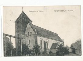 Mühlhausen Kr. Preußisch Holland, Kreis Preußisch Holland Mühlhausen, Evangelische Kirche 