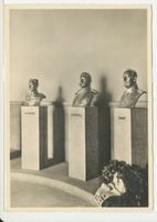 Hohenstein Kr. Osterode, Stadt, Kreis Osterode Hohenstein i. Ostpr., Reichsehrenmal Tannenberg, Feldherrnhalle - Büsten von Mackensen, Hindenburg, Ludendorff 