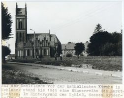 Mehlsack, Stadt, Kreis Braunsberg Markt Mehlsack, Katholische Kirche und Schloß II 