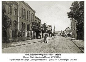 Memel, Stadt, Stadtkreis Memel Töpferstraße