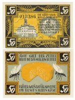 Tilsit, Stadt, Stadtkreis Tilsit Tilsit, Notgeld 50 Pf, 12. Nov. 1921 Тильзит, нотгельд 50 пфеннигов, 12 ноября 1921 года