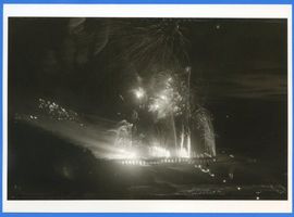 Rauschen Kr. Samland, Kreis Samland Rauschen Kr. Samland, Feuerwerk am Strand Rauschen, Strand